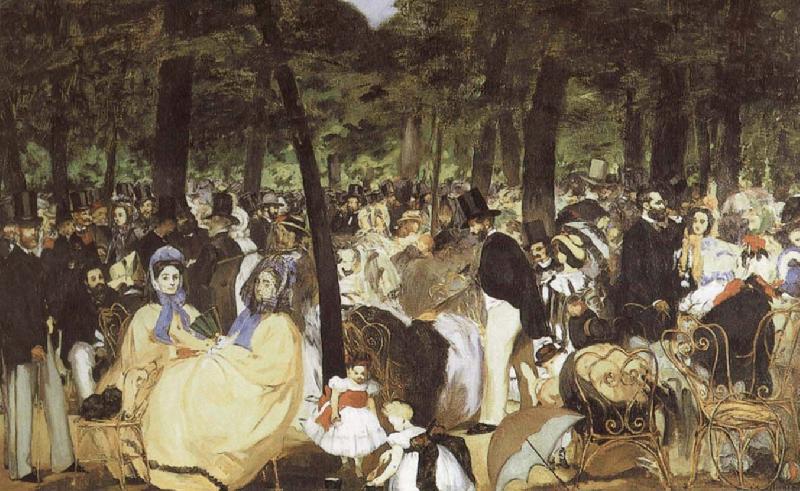 Edouard Manet Music at the Tuileries